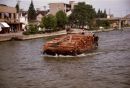 Barge carrying logs, Grand Canal, Wuxi to Suzhou